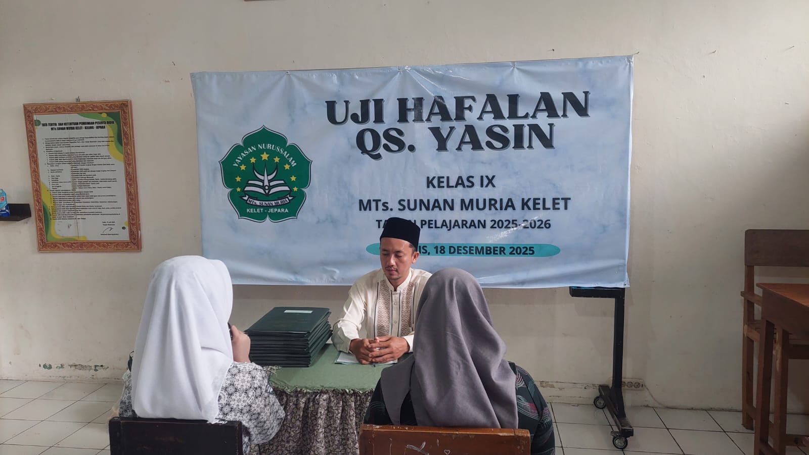 MTs Sunan Muria Kelet Adakan Tasmi' Q.S Yasin Semester Ganjil TA 2025/2026